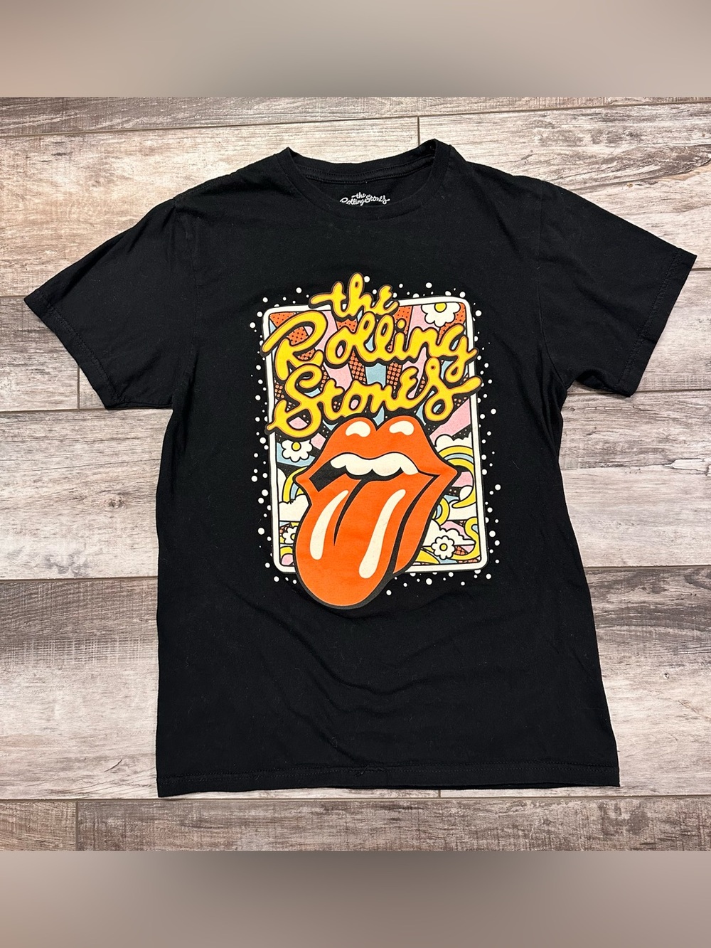 the Rolling Stones Black Tee